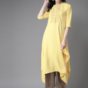 Moda Rapido Women Yoke Design Asymmetric A-Line Kurta