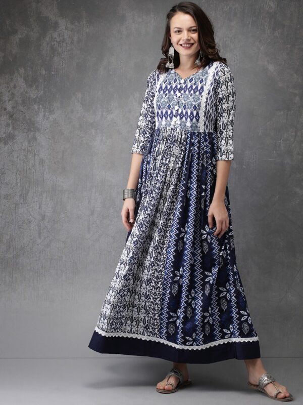 Anouk Women Printed Anarkali Kurta