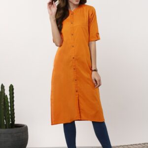 Sangria Women Solid Straight Kurta