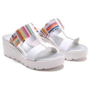 Cerutti Made in Italy WHITE-GREY Wedges for Women