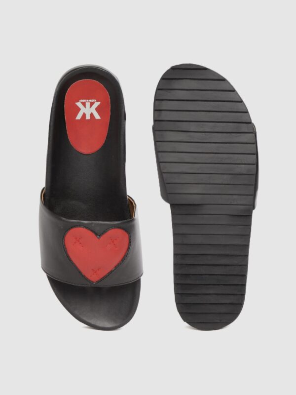 Kook N Keech Women Heart-Shaped Open Toe Flats