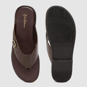 Mast & Harbour Men Solid Comfort Sandals with Buckle Detail