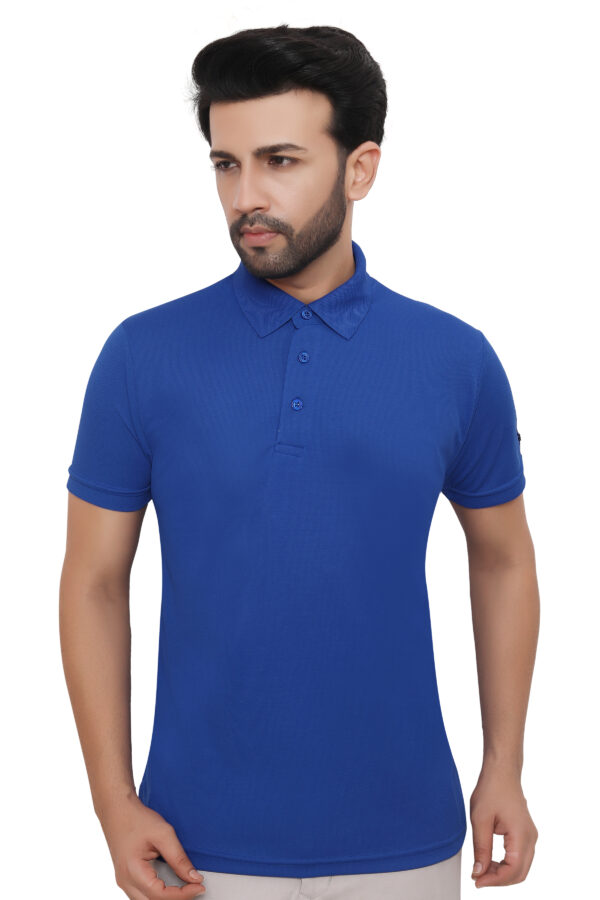 Flying Machine Polo T-Shirt Dryfit, Royal Blue