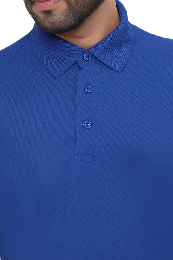 Flying Machine Polo T-Shirt Dryfit, Royal Blue