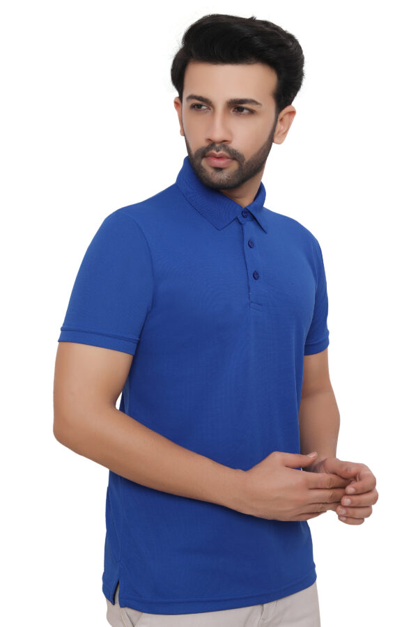 Flying Machine Polo T-Shirt Dryfit, Royal Blue