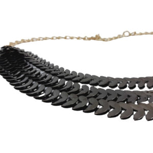 Jack Williams Oxidized German Silver Triple Layered Golden Chain