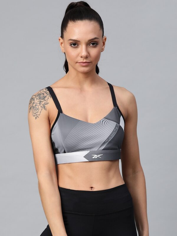 Reebok Printed Non-Wired Lightly Padded Sports Bra FK7024