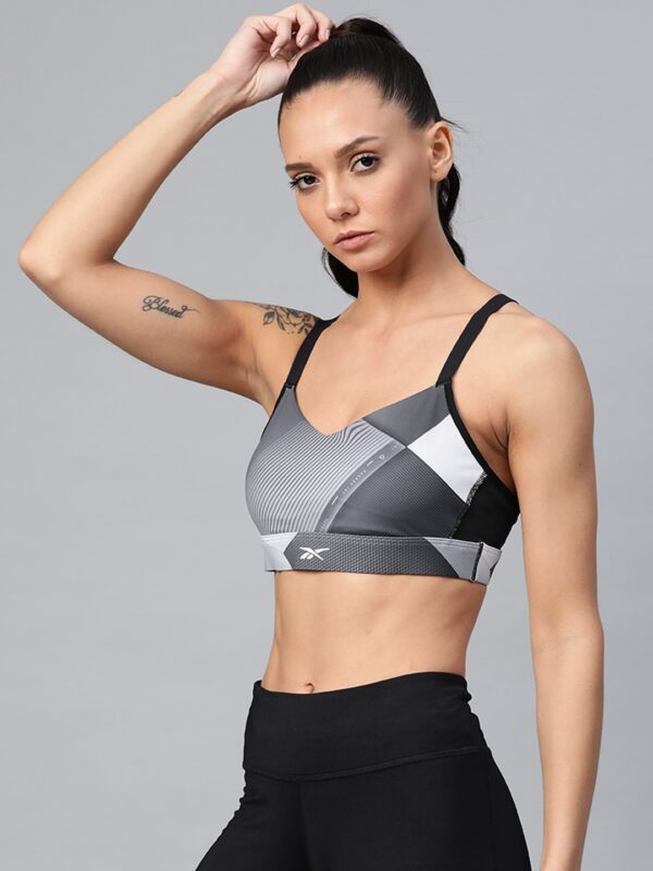 Reebok Printed Non-Wired Lightly Padded Sports Bra FK7024