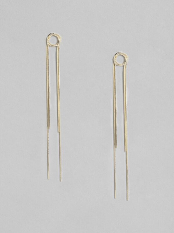 CORSICA Gold-Toned Contemporary Drop Earrings