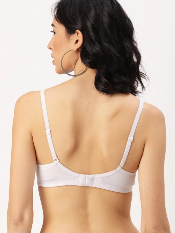 DressBerry White Solid Non-Wired Non Padded Everyday Bra