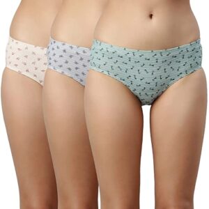 Enamor CR17 Super Comfort Cotton Hip Huggers - Women"s Mid West Panties Pack of 3