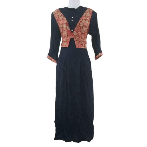 Anouk Women Navy Blue Solid Kurta