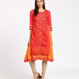 Rangriti  Women Printed Polycotton A-line Kurta