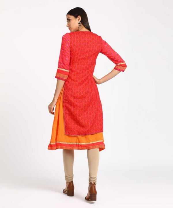 Rangriti  Women Printed Polycotton A-line Kurta