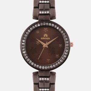 Anouk Women Brown Analogue Watch