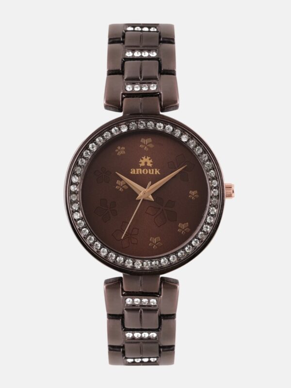 Anouk Women Brown Analogue Watch