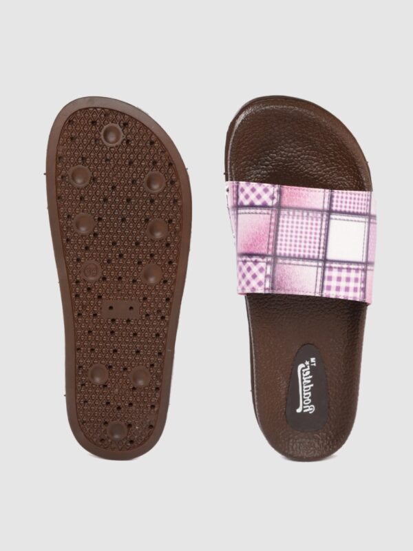 Roadster Women Checked Sliders