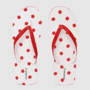 DressBerry Women Floral Print Thong Flip-Flops