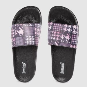 Roadster Women Houndstooth Print Sliders