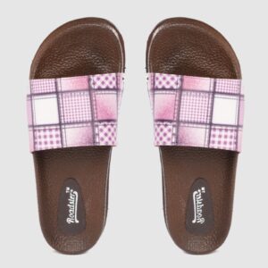 Roadster Women Checked Sliders