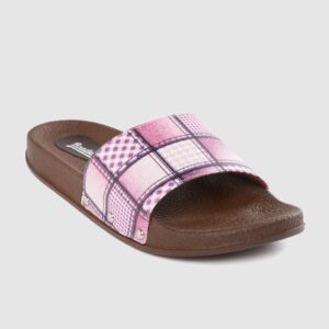 Roadster Women Checked Sliders