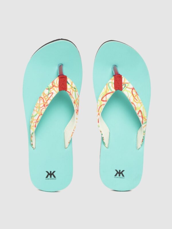 Kook N Keech Women Printed Thong Flip-Flops