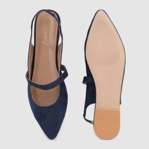 DressBerry Women Navy Blue Flats