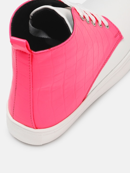 Kook N Keech Women Color blocked Mid-Top Sneakers