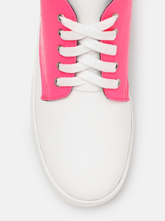 Kook N Keech Women Color blocked Mid-Top Sneakers