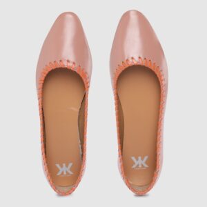 Kook N Keech Women Peach-Coloured Solid Ballerinas