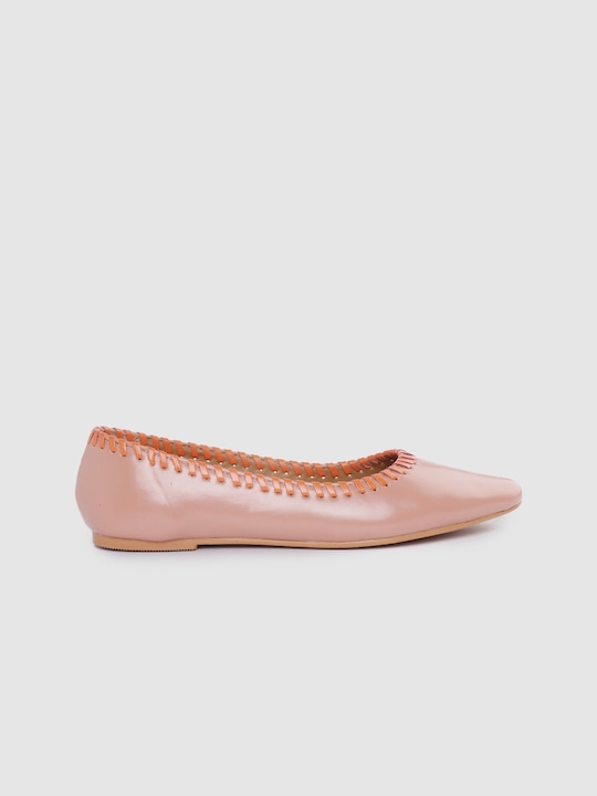 Kook N Keech Women Peach-Coloured Solid Ballerinas