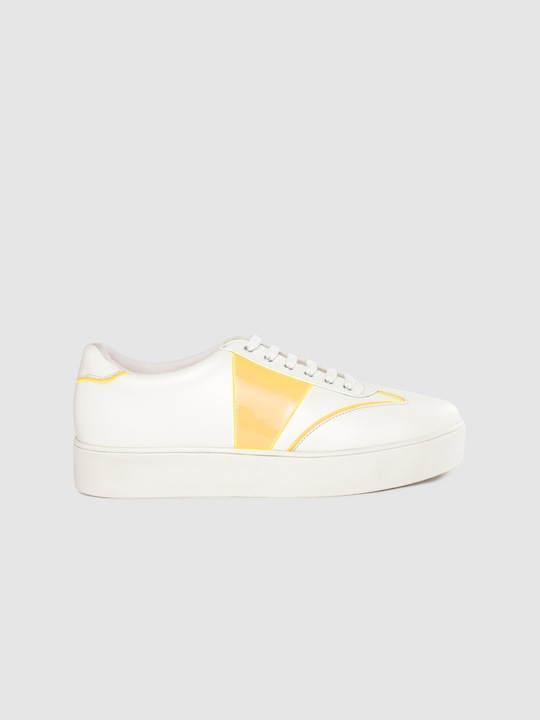 Mast & Harbour Women Color blocked Flatform Sneakers