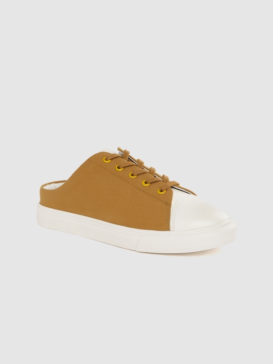 Mast & Harbour Women Solid Mule Sneakers