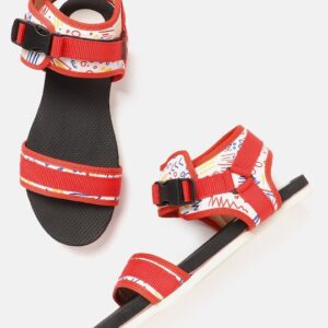 Kook N Keech Women Printed Sports Sandals