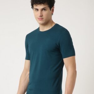 M&S Round Neck T-shirt, Teal