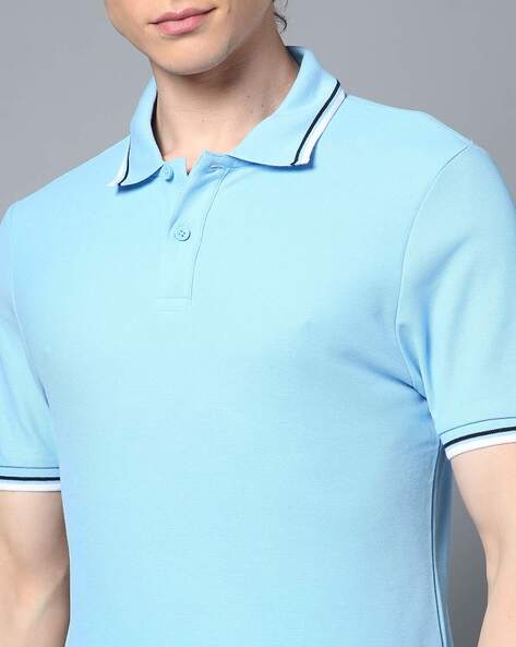 M&S Polo T-shirt, Sky Blue