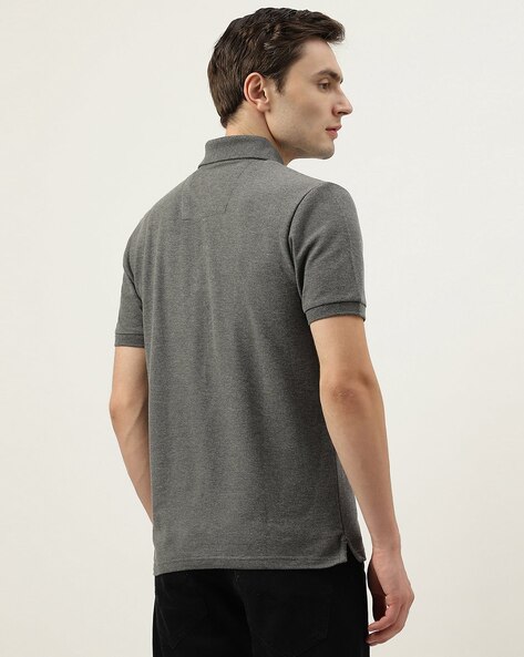 M&S Polo T-shirt, Regular Fit, Grey