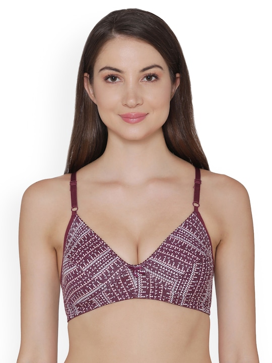 Clovia Cotton Non-Padded Non-Wired Printed Bra