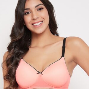 Clovia Solid Non-Wired Lightly Padded T-shirt Bra