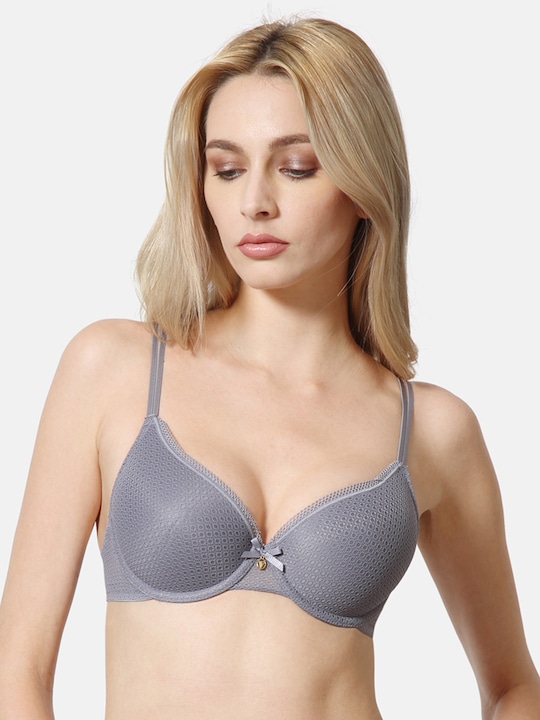 Van Heusen Self Design Ultra Light Cups Underwired Lightly Padded Bra