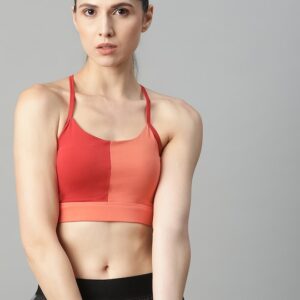 HRX By Hrithik Roshan Women Colourblock Rapid-Dry Running Bra