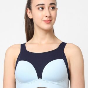 Soie Colourblocked Workout Bra Lightly Padded