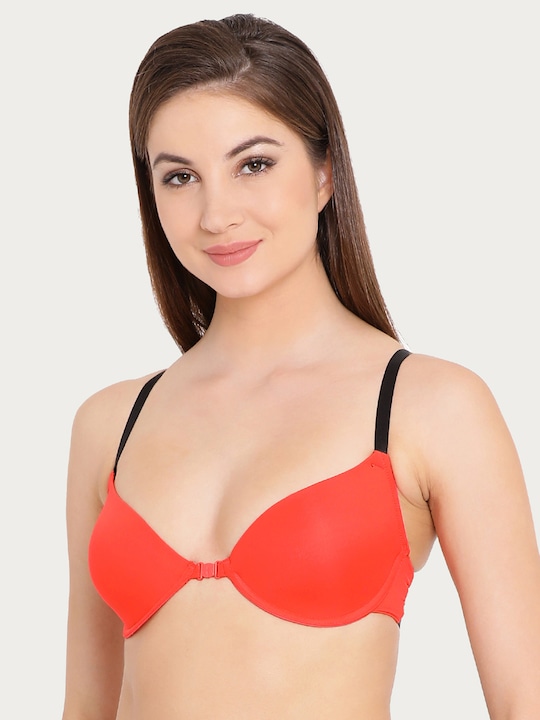 Clovia Padded Underwired Front-Open T-Shirt Cage Bra