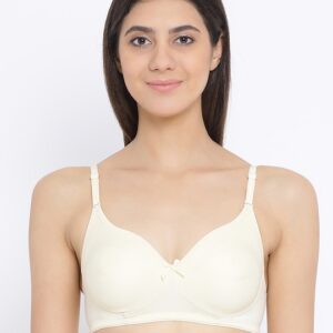 Clovia Cotton Rich Non-Wired Spacer Cup T-Shirt Bra