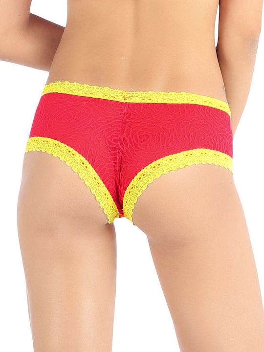 Candyskin Women Red Lace Bikini Briefs