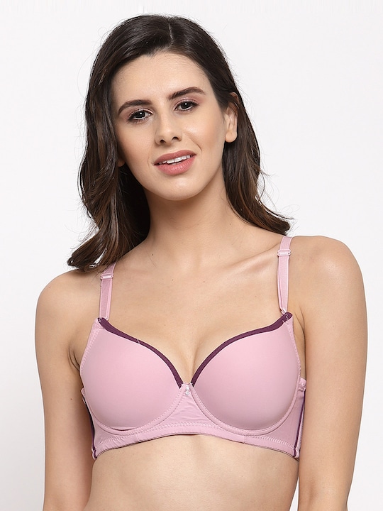 Quttos Solid Underwired Lightly Padded T-shirt Bra