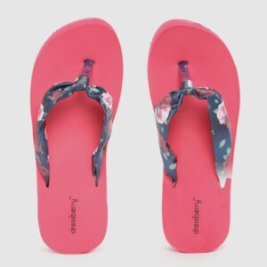 DressBerry Women Floral Print Thong Flip-Flops