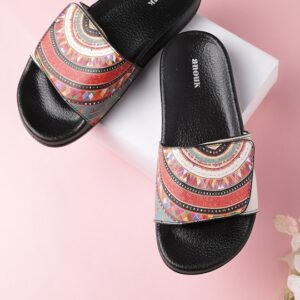 Anouk Women Tribal Print Handmade Sliders