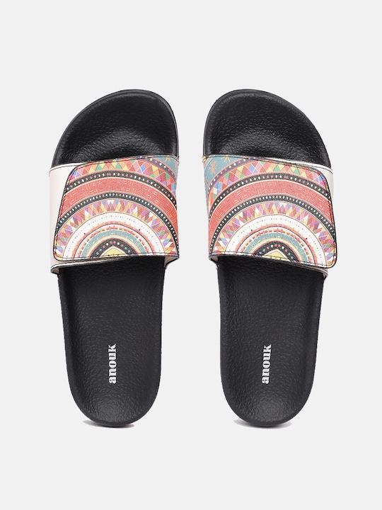 Anouk Women Tribal Print Handmade Sliders