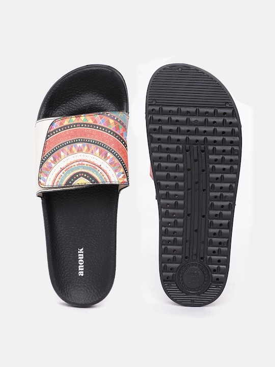 Anouk Women Tribal Print Handmade Sliders